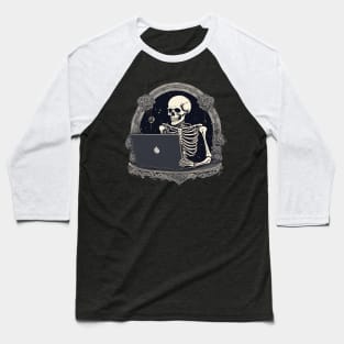 Skeleton software it guy computer developer Baseball T-Shirt